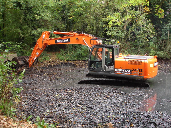 pond dredge silt disposal